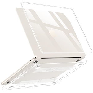 NIMASO ケース MacBook Air 13.6 インチ 2024 2022モデル M3 M2チップ搭載 カバー ケース クリア 全透明 軽量 ハードカバー すり傷防止 汚れ対策 Macbook