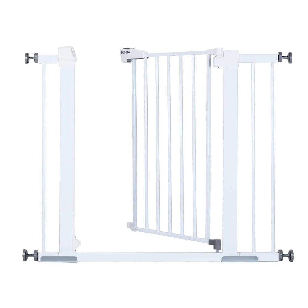 ベビーゲート 階段上 オートクローズ 穴あけ不要 あつりょくとりつけ ペットゲート超狭小サイズ 拡張可能 取付幅68-93cm 高さ76cm