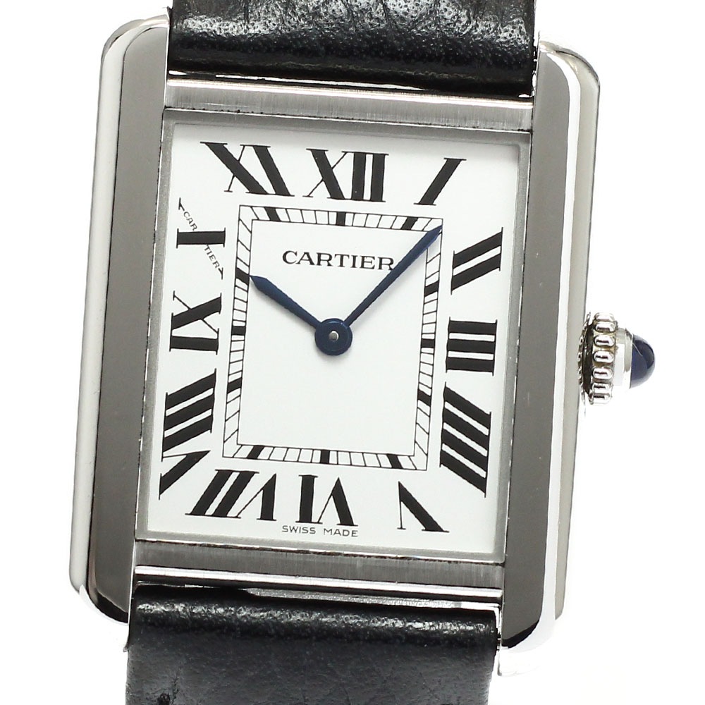 カルティエ CARTIER WSTA0030 タンクソロSM クォーツ レディース 良品 保証書付き_960850【中古】