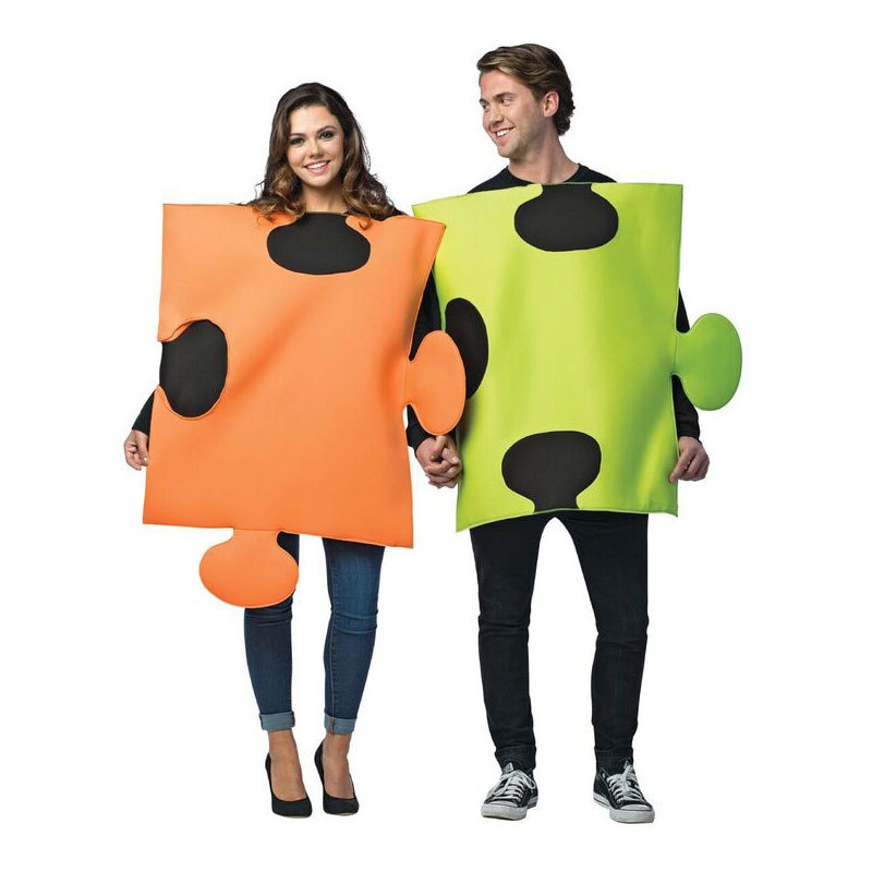 コスプレ 仮装 ジグソーパズル ペアカップルコスチューム 【 コスプレ 衣装 ハロウィン 仮装 パーティーグッズ おもしろ コスチューム 着ぐるみ 大人用 きぐるみ おもしろい 面白コスチューム 面白 7,993円