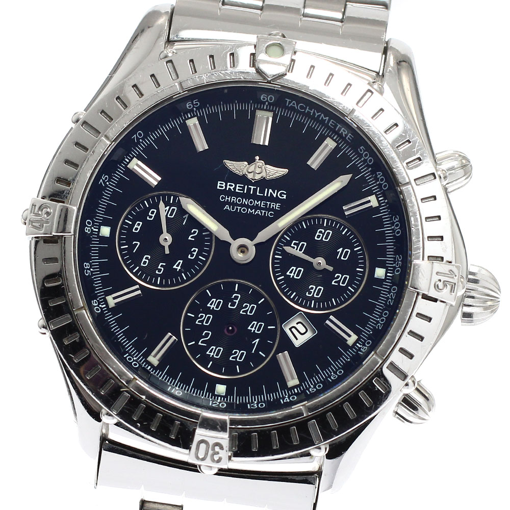 訳あり ブライトリング BREITLING A35312 シャドウ フライバック クロノグラフ 自動巻き メンズ _910051【中古】
