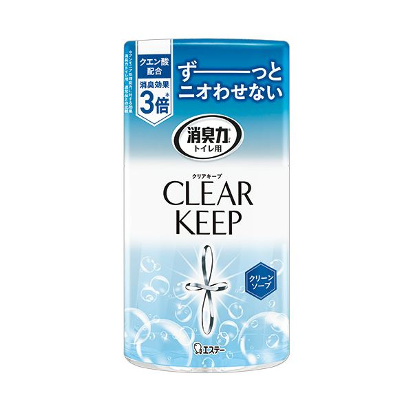 （まとめ） エステートイレの消臭力 CLEAR KEEP クリーンソープ 400mL 1セット（3個） (×5セット)