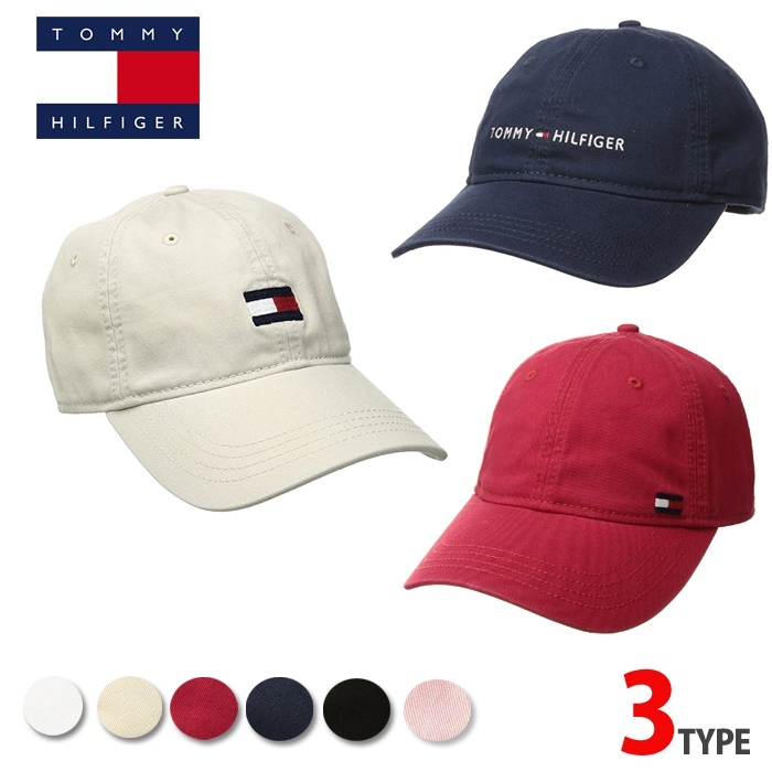 トミーヒルフィガー ベースボールキャップ 帽子 CAP HAT TOMMY HILFIGER t481 ブラック ネイビー ホワイト 15タイプ 5,500円