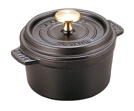 ストウブラウンドココット 直径28cm グレー ブラック Staub 鍋 無水料理