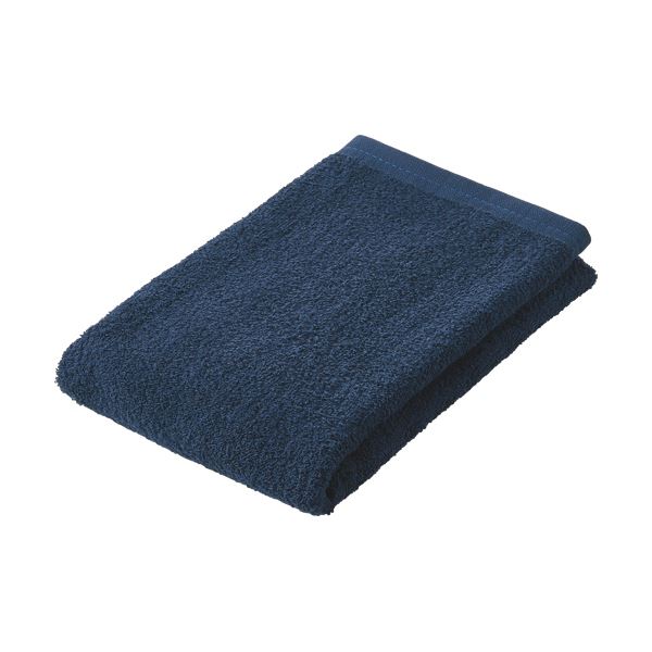 （まとめ）日本製業務用厚手フェイスタオル ネイビー 1枚 [x5セット] 4,858円