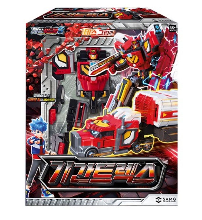メタルカードボット S/シーズン2/ギガントレックス/変身ロボット/韓国ロボット/赤色/油槽車/ギガントラックス/フィギュア/新型/正品/2024