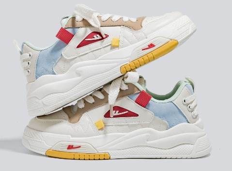 レディース スニーカー ランニング スポーツ ダンス 厚底 4.5cm 靴ひも 通気性 メッシュ 5,185円