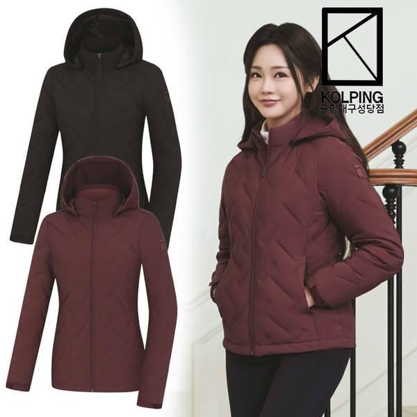 女性冬ダックダウン詰め物フード取り外し可能アヒルダウンパディングKWJ6530Wティトン