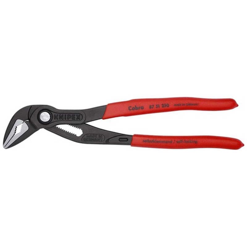 KNIPEX社　KNIPEX ウォーターポンププライヤー コブラES(エクストラスリム)250mm(SB店頭展示パッケージ仕様)　8751250SB