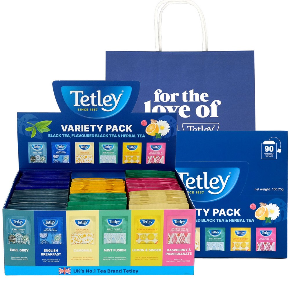 テトリー紅茶ハーブティー90pセット+ショッピングバッグ6種1セット
