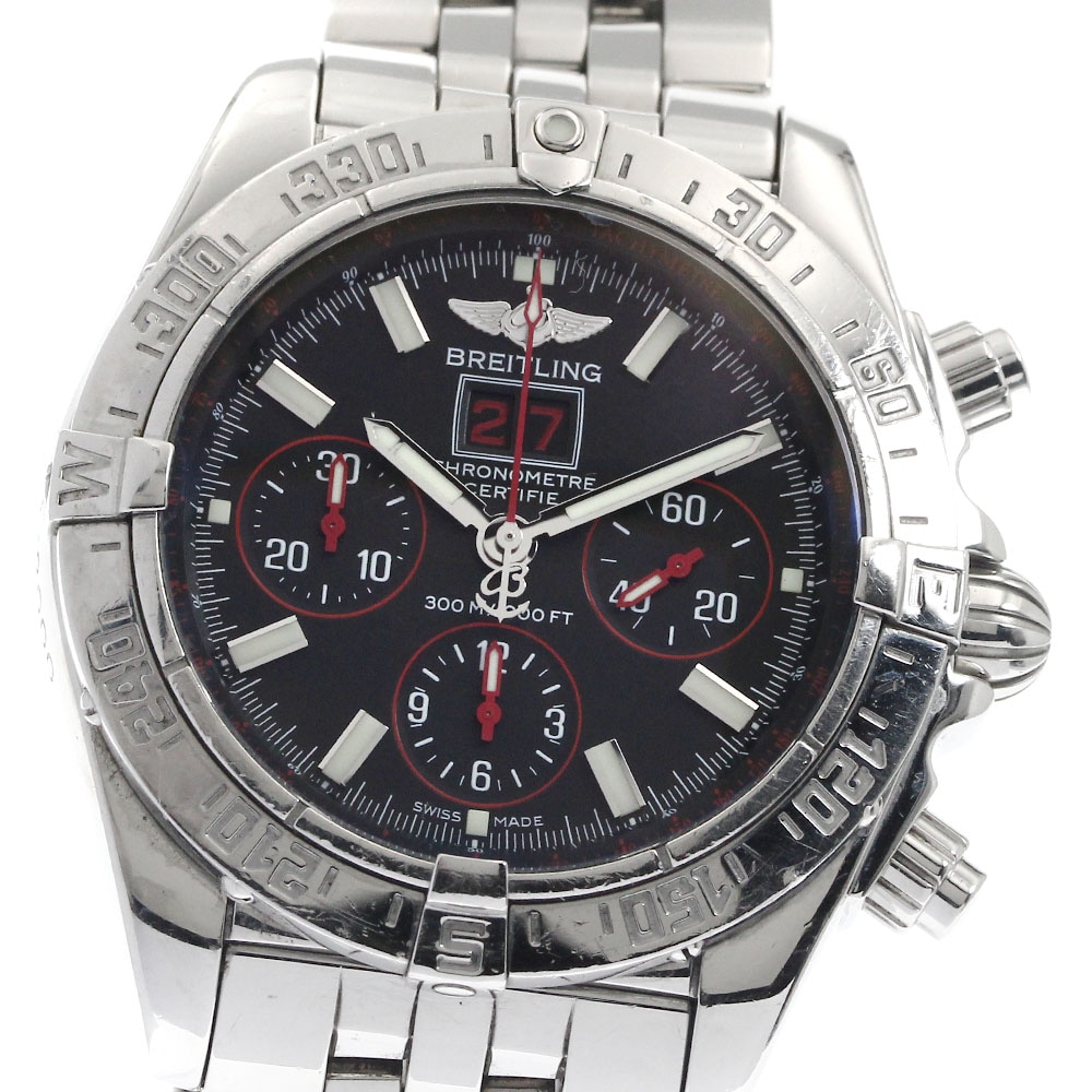 ブライトリング BREITLING A44359 ブラックバード クロノグラフ 自動巻き メンズ 保証書付き_888701【中古】 230,940円
