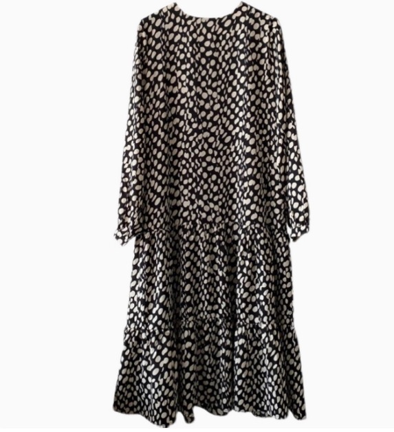 レディース ワンピース ミモレ ロング 7分丈 かわいい 大人可愛い きれいめ シンプル カジュアル 上品 おしゃれ かっこいい レトロ アジアン エスニック エキゾチック こなれ感 ラフ