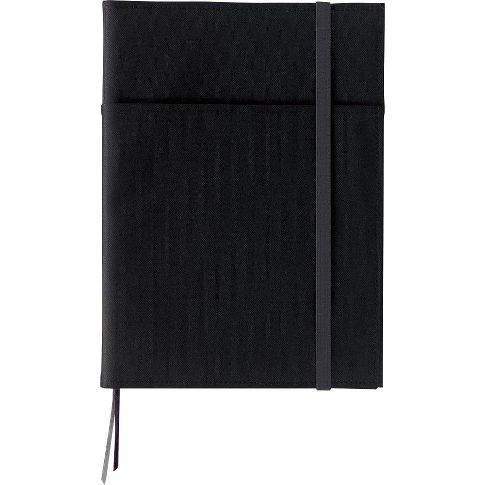 （まとめ買い）カバーノート システミック 2冊収容/リングノート対応 黒 B5 B罫 40枚 ノ-683B-D [x3]