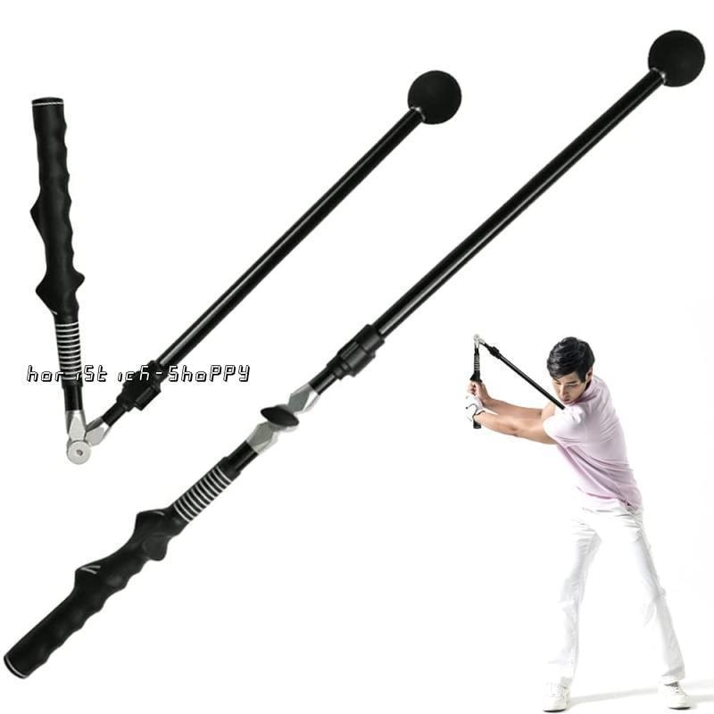 大ヒット中 ゴルフエイド スイング練習スティック ゴルフ練習器具 ゴルフスイングトレーナー 調節可能 折りたたみ 伸縮79~110cm ゴルフ練習素振り 姿勢補正 広角