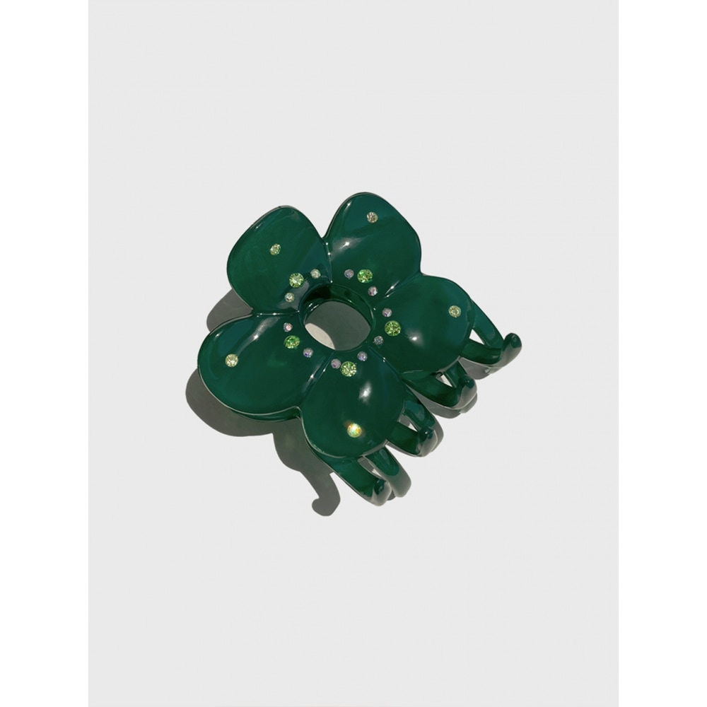 ジャンポールクラリスオーストリアクリスタルカラークローバークリップ L LFSA0631