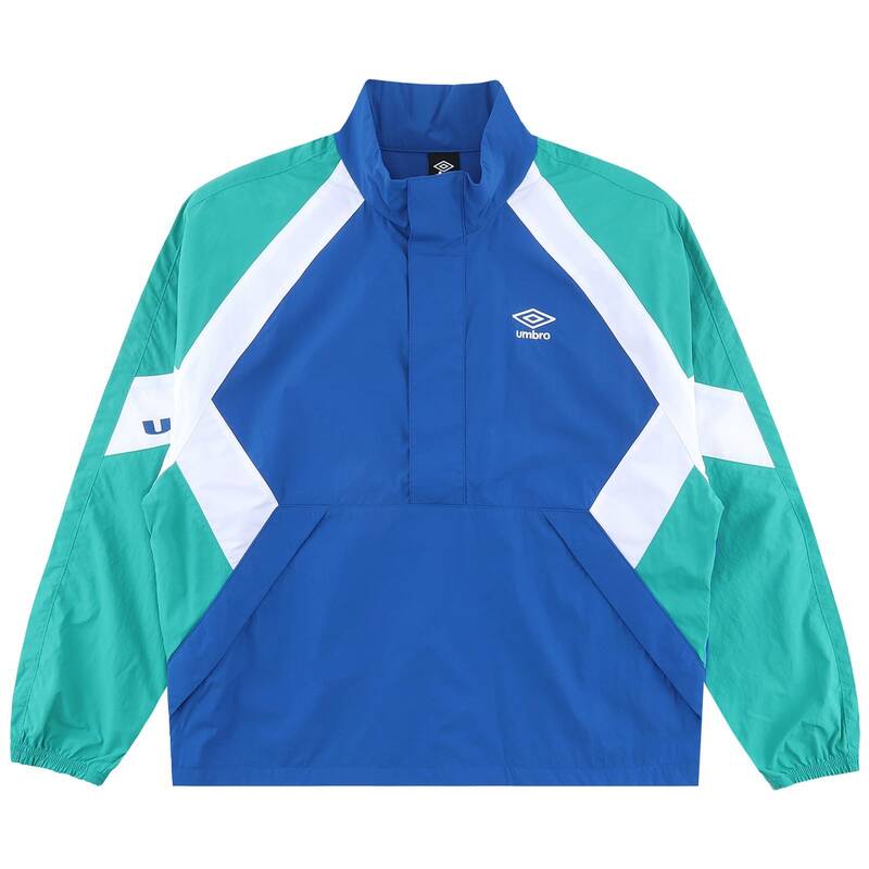 アンブロ ポップラッシュ カラーブロック スタンネック アノラック UR123CWT34BLU