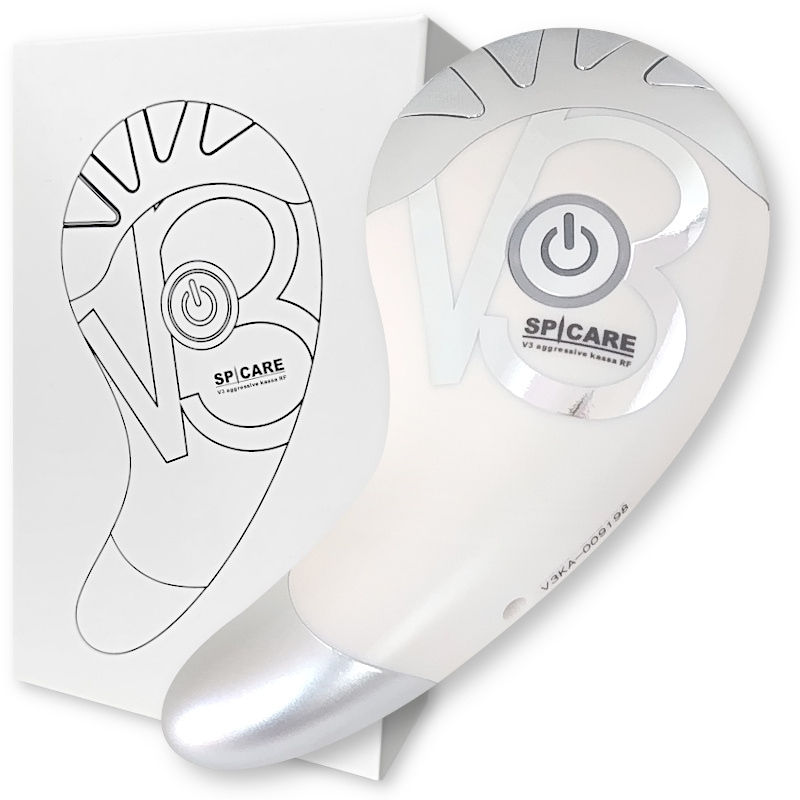 在庫限り 正規品 V3 アグレッシブカッサ RF 美顔器 マッサージ 電動かっさ YDF-25B