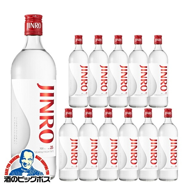 甲類焼酎 眞露 ジンロ JINRO 25度 700ml1ケース/12本(012)『FSH』