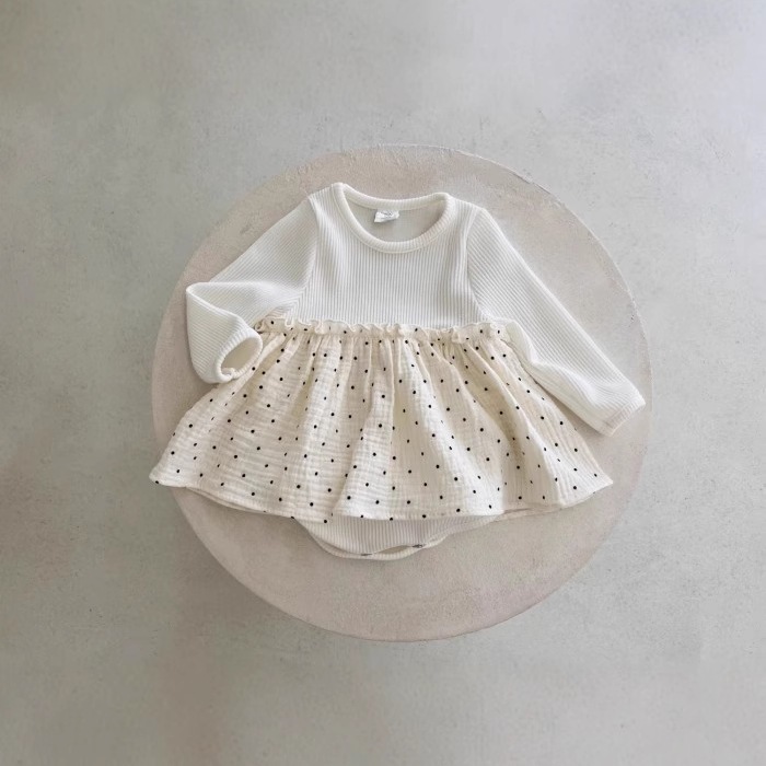 ベビー服~春と秋の女の子の赤ちゃんのワンピース，新生児服ロンパース ロンパース