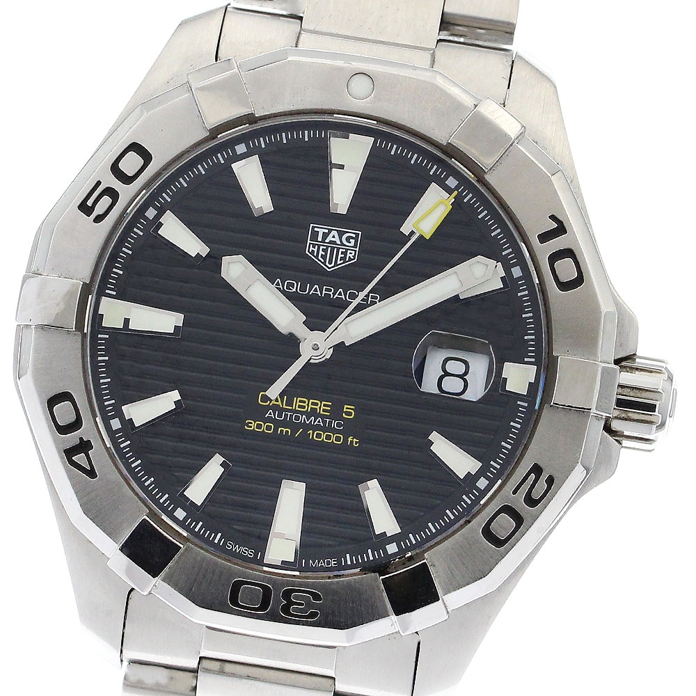 タグホイヤー TAG HEUER WAY2010 アクアレーサー キャリバー5 デイト 自動巻き メンズ 保証書付き_898239【中古】 98,450円