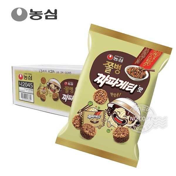 農心ボックス チョルビョンスナック チャパゲティ味 77g 30入り お菓子 おやつ