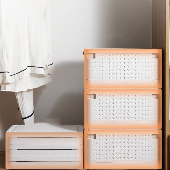 ３個セット 収納ボックス 収納ケース フタ付き おしゃれ プラスチック 折りたたみ 大容量 北欧 ス