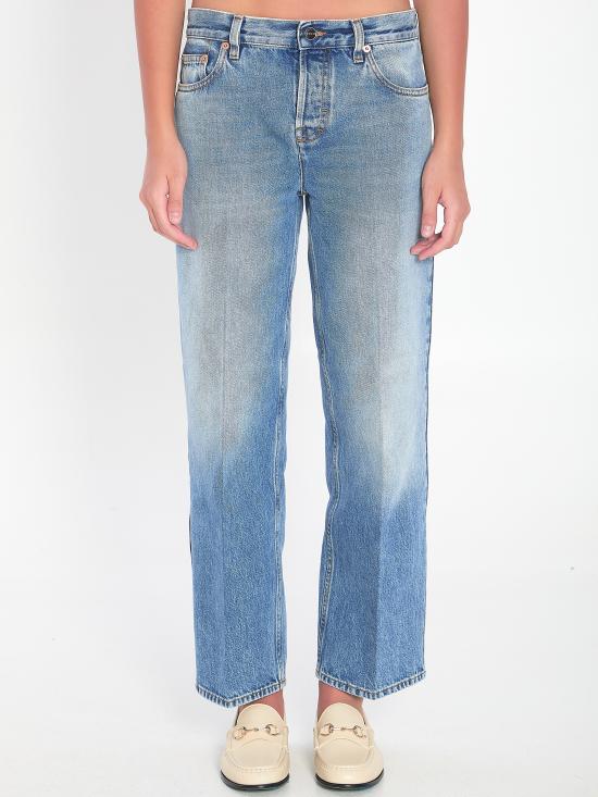 GUCCI Women Denim Pants 812233 BLUE