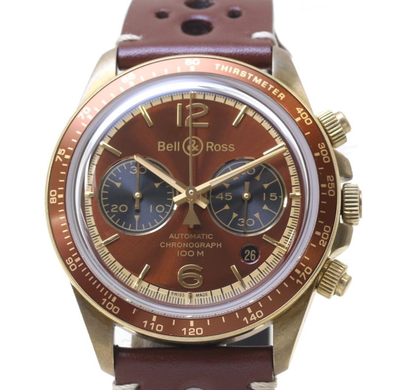 ベリータンカー ブロンズ エスプレッソ・マティーニ BRV294-EM-BR/SCA BRV2-94-B【2024年8月正規店購入】50本限定 ステンレスx革 メンズ /39815【中古】【腕時計】