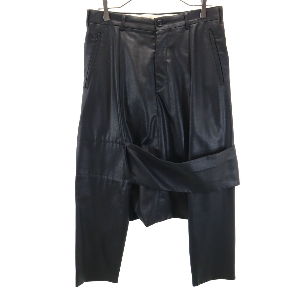 2010年 日本製 サルエルパンツ S ブラック系 メンズ 古着