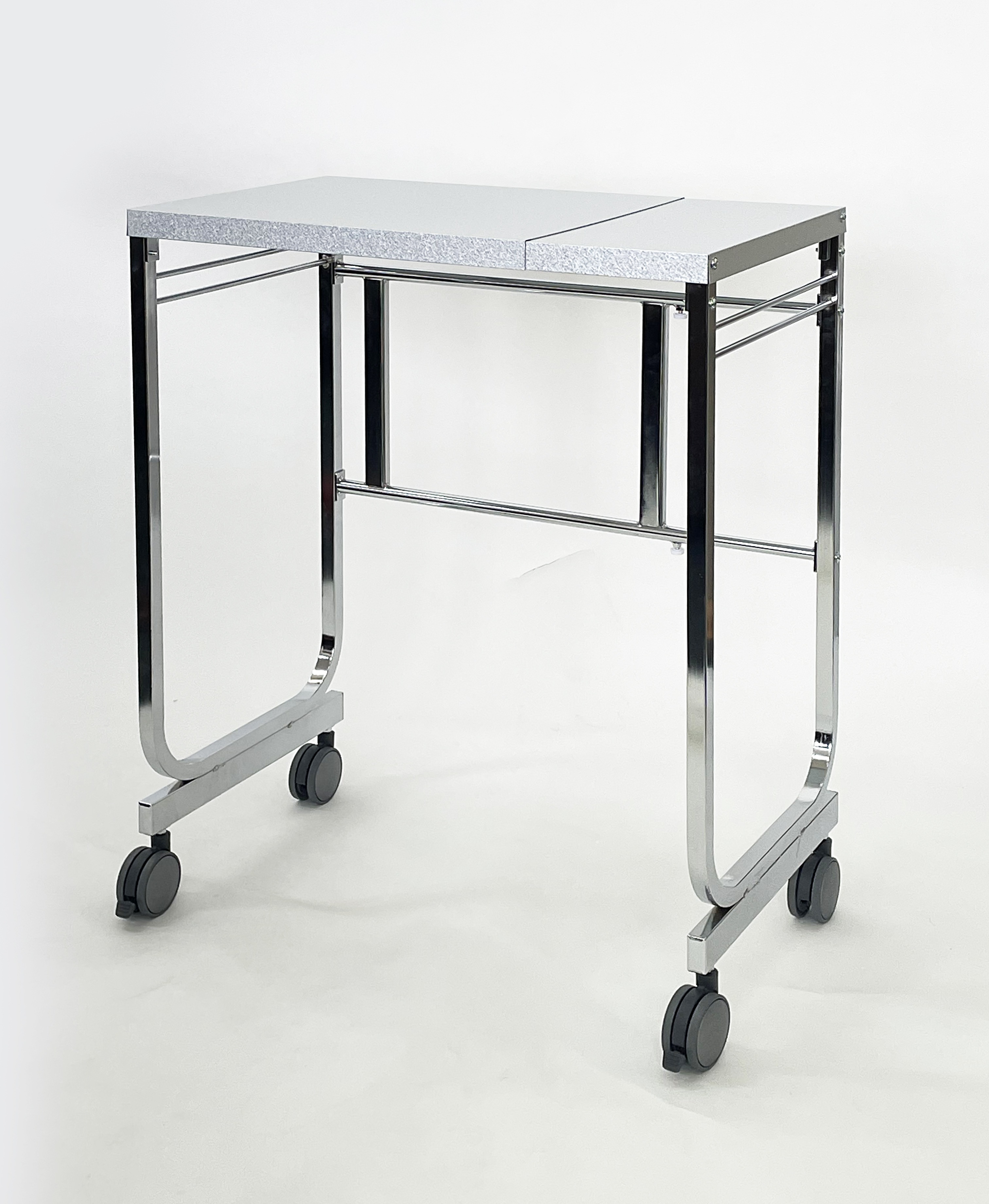 伸縮式ｷｯﾁﾝサイドカウンター/クロムメッキ/KS-4085SL/ 幅55-90cm　奥行40.5　高さ85.5cm