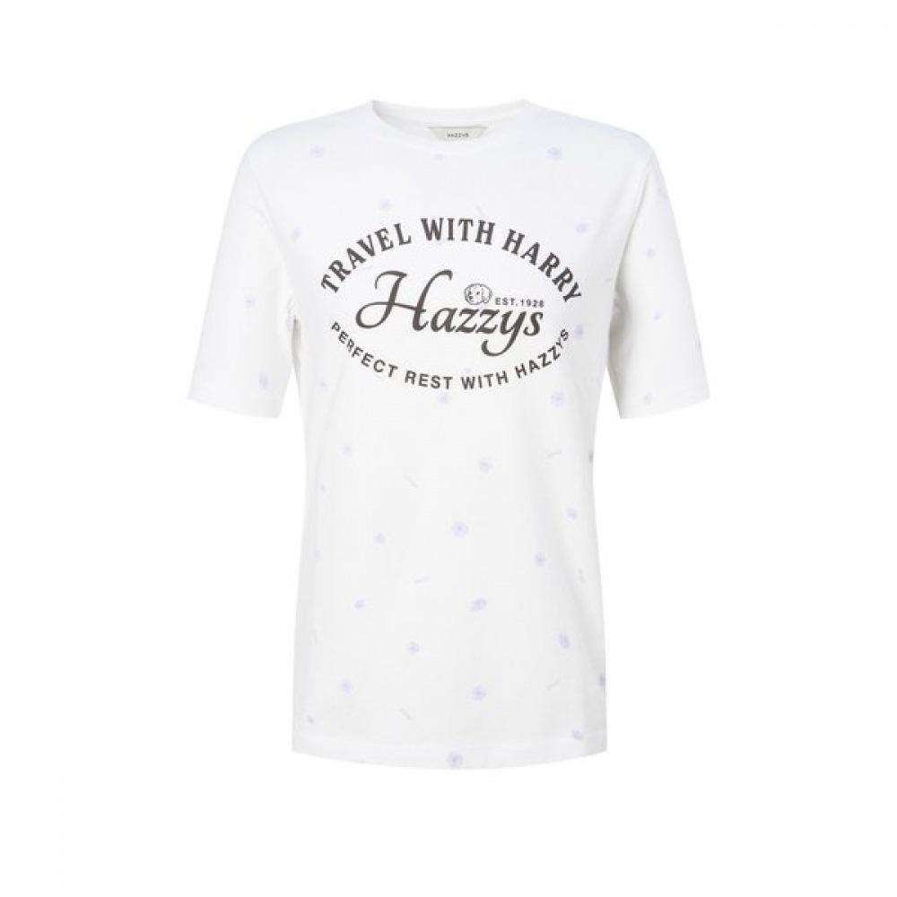 [25SS] [カプセル] ショートスリーブプリント T シャツホワイト HSTS5BS14WT