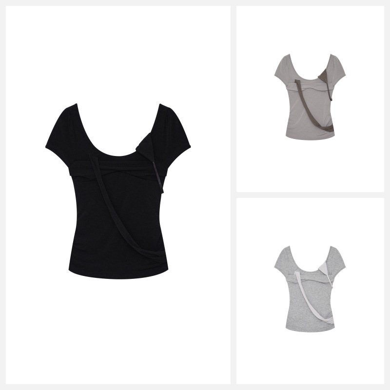 【KASHIKO】26SS PEEK-A-BOO TOP : 3COLORS