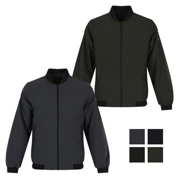 男性ウェルロンシボリカラネックキルティングブルゾンジャンパーDW-JUA-2103-カーキ