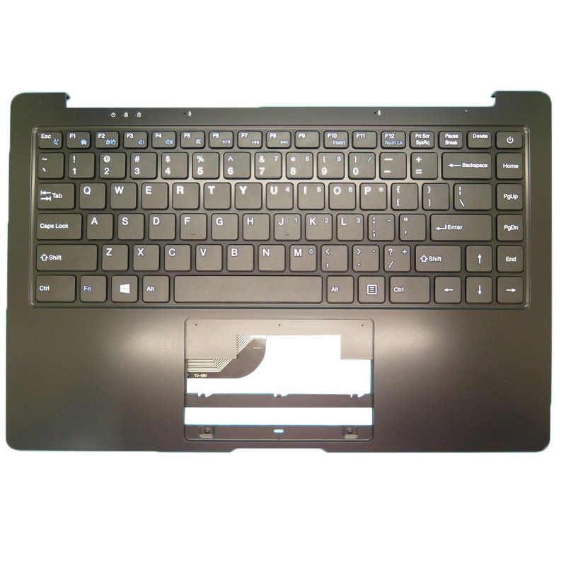 PalmRestキーボード互換 Jumper EZBook S5 MB30011007 YJ-961 Y1410-CK Empty 2-pin 英语 開いたボタン付き