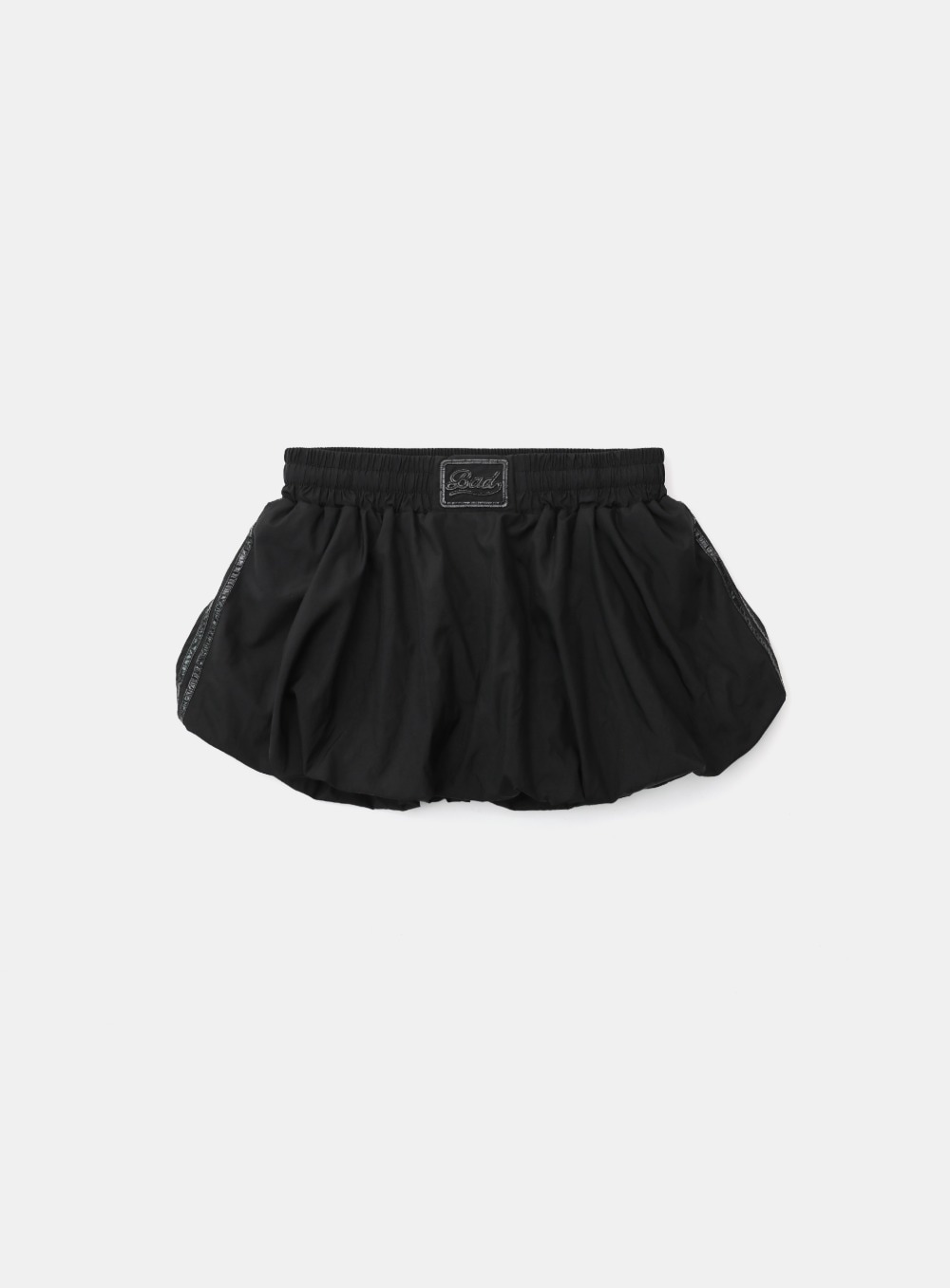 【BADBLOOD】 DARK BILLY NYLON BALLON MINI SKIRT : BLACK