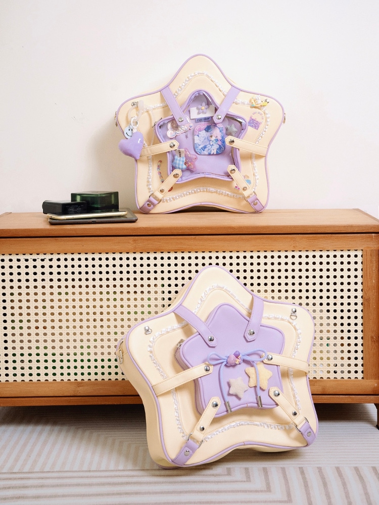 痛バッグ 星形 リュック レディース 鞄 バッグ ハンドバッグ ショルダーバッグ 可愛い かわいい 推し 推し活 オタ活 ヲタ活 おしゃれ カジュアル 推し 推し活 オタ活 ヲタ活 推しカラー