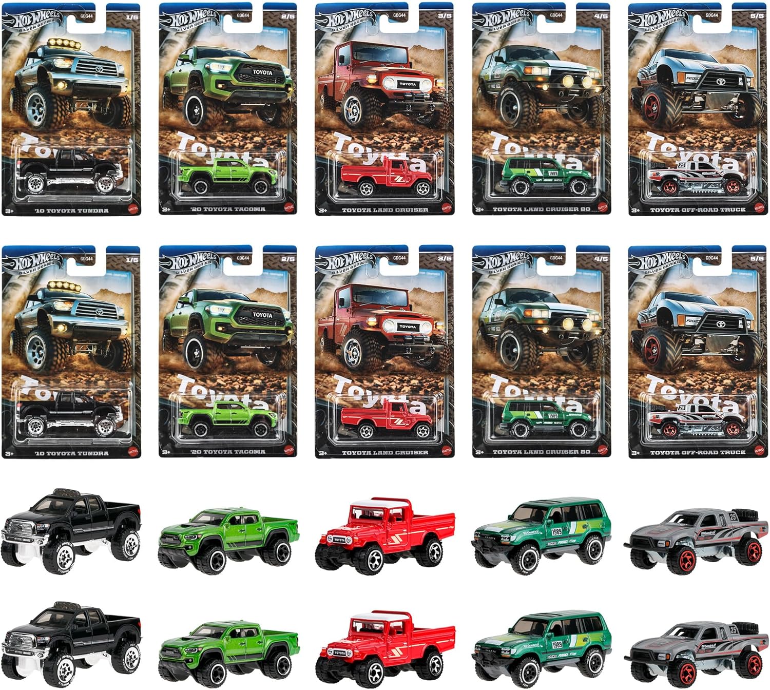 ホットウィール Hot Wheels テーマオートモーティブ アソート - Toyota Trucks 乗り物おもちゃ ミニカー 10台入り BOX販売 3歳から マルチ 987N-GDG44 5,683円