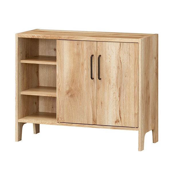 ミドルボード 幅87.2cm 食器棚 扉付き収納 アメリカンビンテージ カップボード キッチン収納 リビングボード レンジ台 キッチン家具 台所家具 台所収納 すきま収納 食器収納