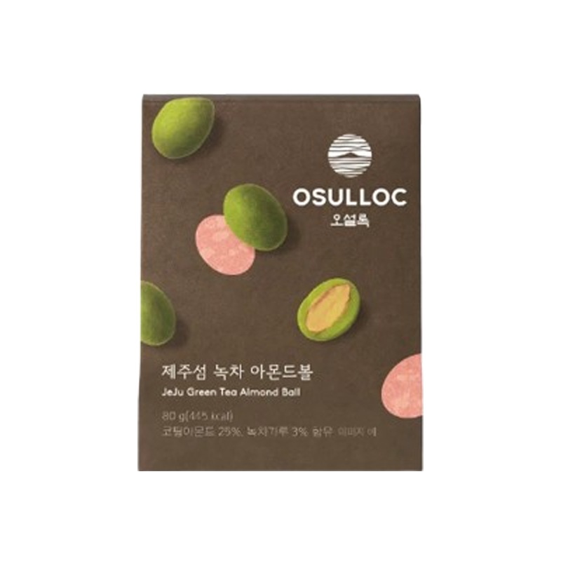 済州グリーンタッドアーモンドボール 80g x 5 箱