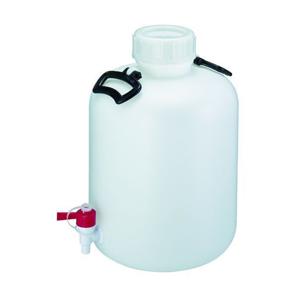 瑞穂 広口瓶コック付20L 0295 乳白色 メーカー直送