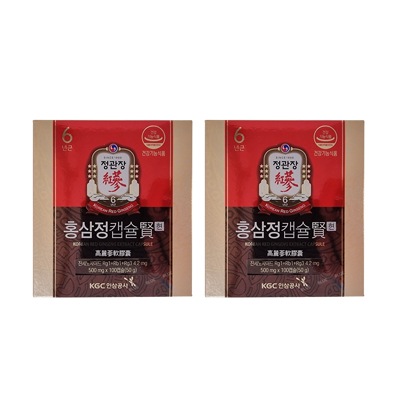 紅参錠カプセル県 500mg, 100capsule, 2個