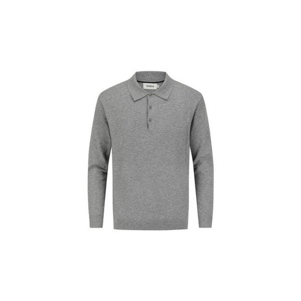メンズ マッスルフィット カラーニット ウォッシャブル カシミア風