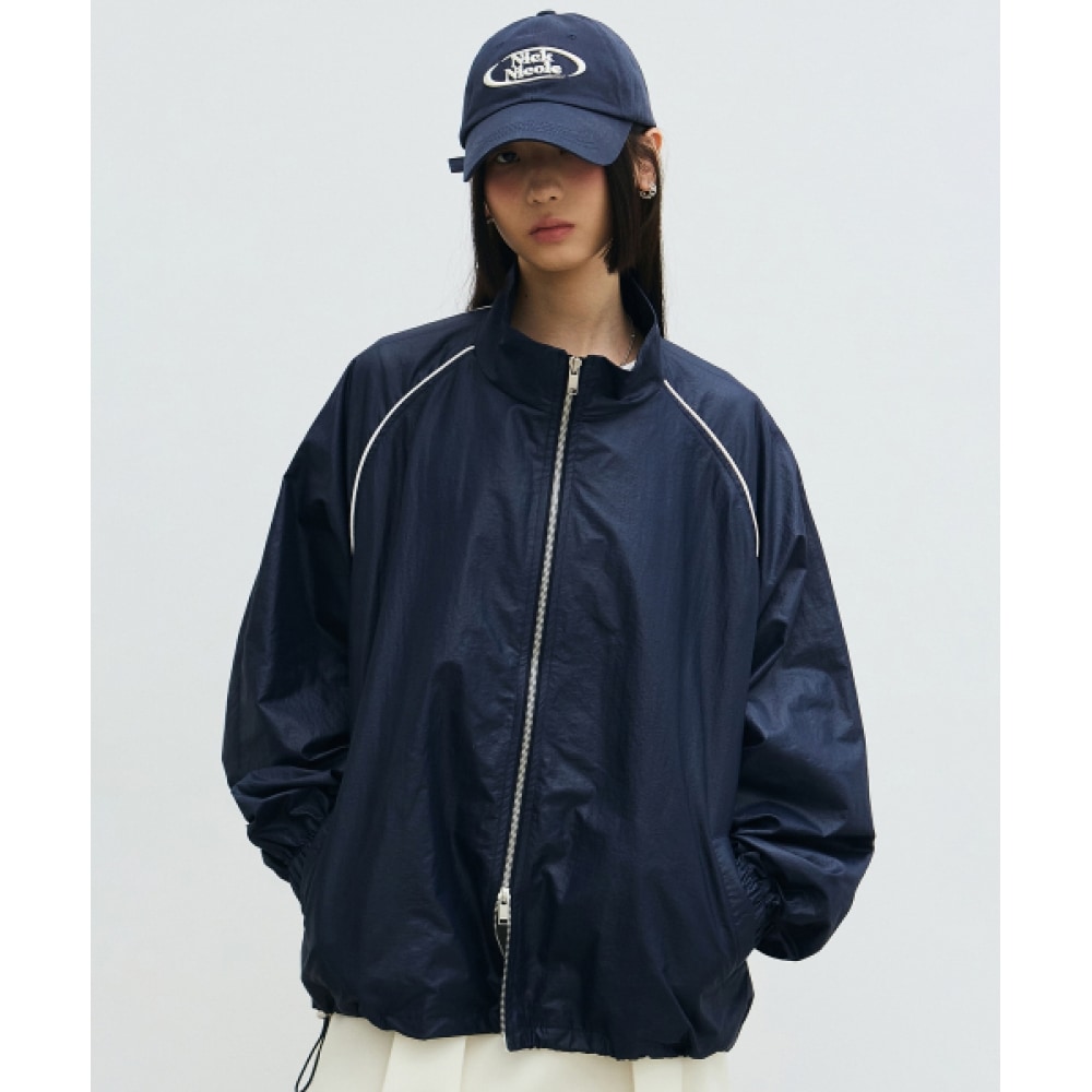 ニック&ニコールニックニコールオーバーサイズグルービージャンパー_ネイビー