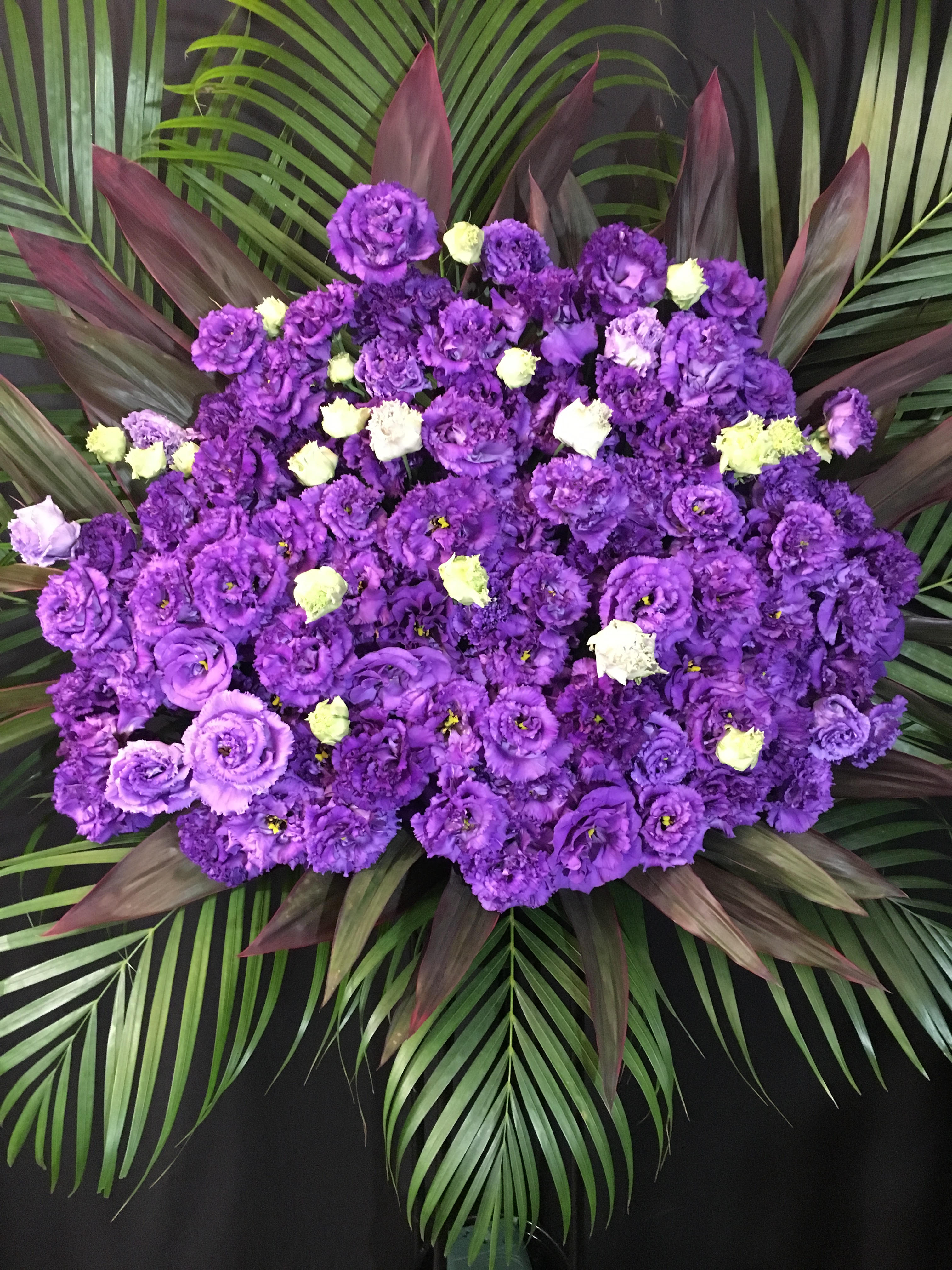 商品ID 3764 スタンド花　紫系　1段