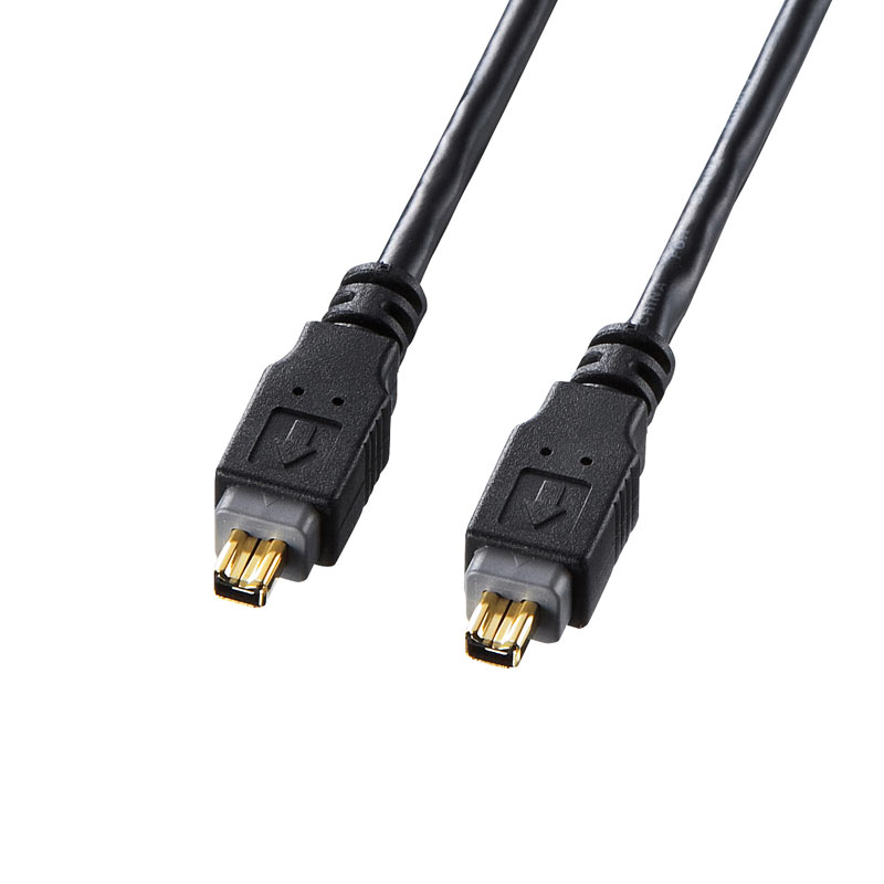 （まとめ買い）IEEE1394ケーブル 4pin-4pin 2m ブラック KE-13DV-2BK [x3]
