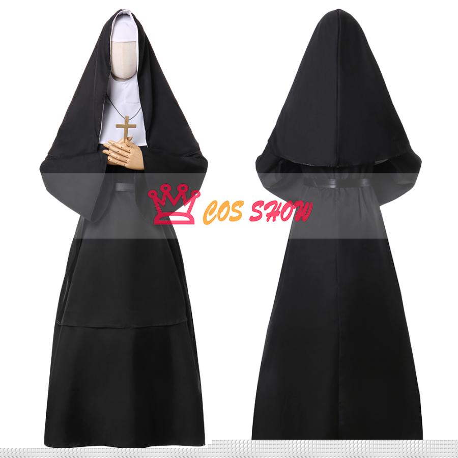 赤字販売!The Nun 死霊館のシスター 修道女 十字架 コスプレ衣装 仮装 ステージ服 舞台 ハロウィン クリスマス 文化祭 お祭り