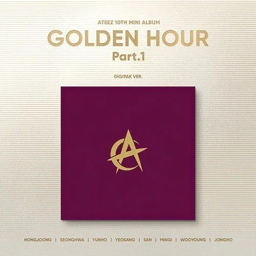 [8種セット] ATEEZ - 10th Mini [GOLDEN HOUR : Part.1] [Digipack Ver.]