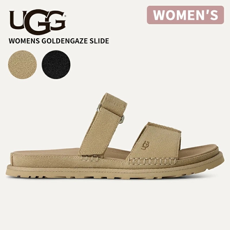 アグ レディース サンダル UGG ゴールデンゲイズ スライド Womens レザーサンダル リゾート 1178590