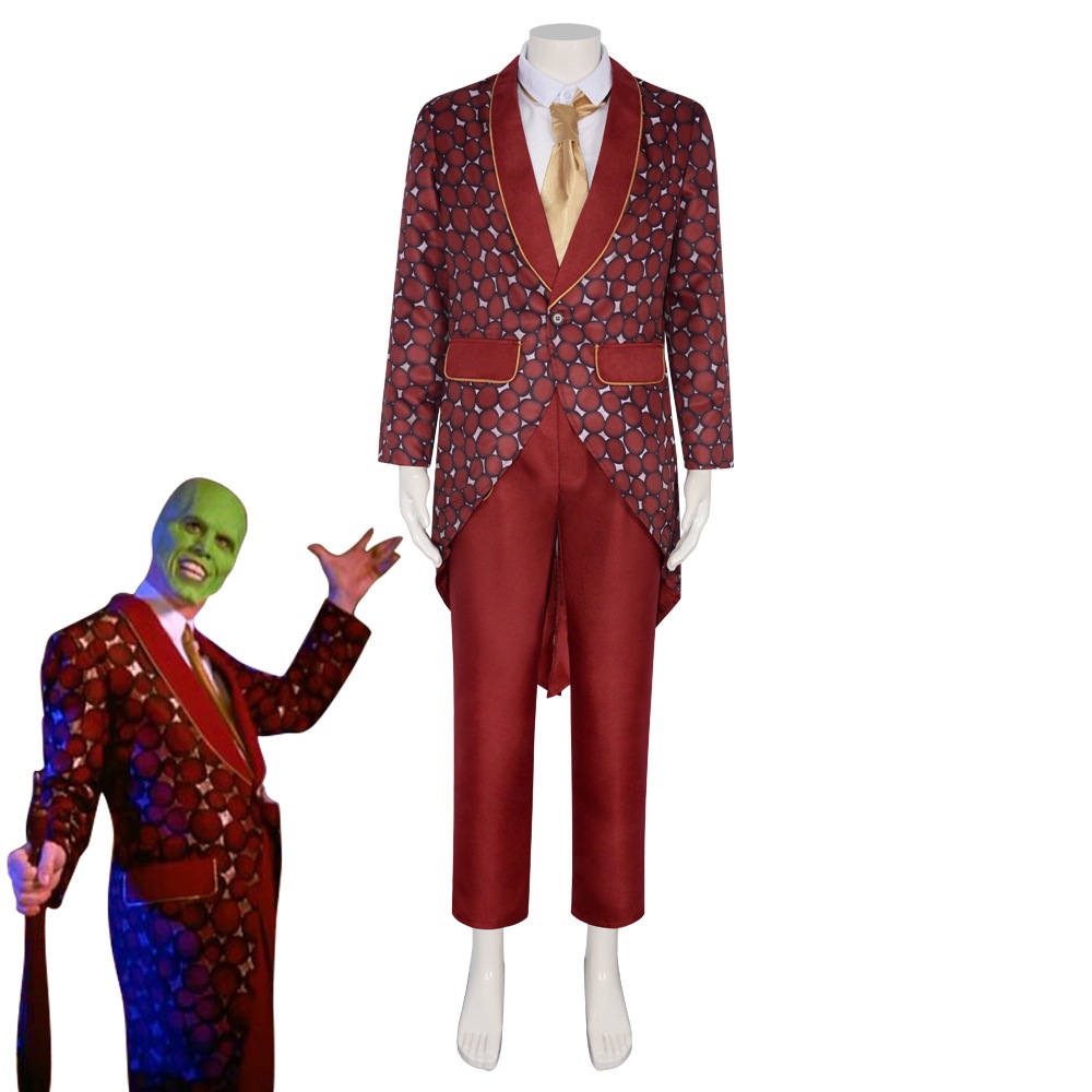 変わり者コスプレ衣装スタンレーボア柄赤スーツコスプレ衣装ハロウィンパーティーコミケショー