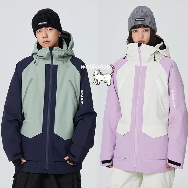 スノーボードウェア 2カラー ジャケット アウター メンズ レディース 男女兼用 新作 トップス スノボウェア スノーウェア スキーウェア スノボーウェア 韓国風 防風 防水 防寒